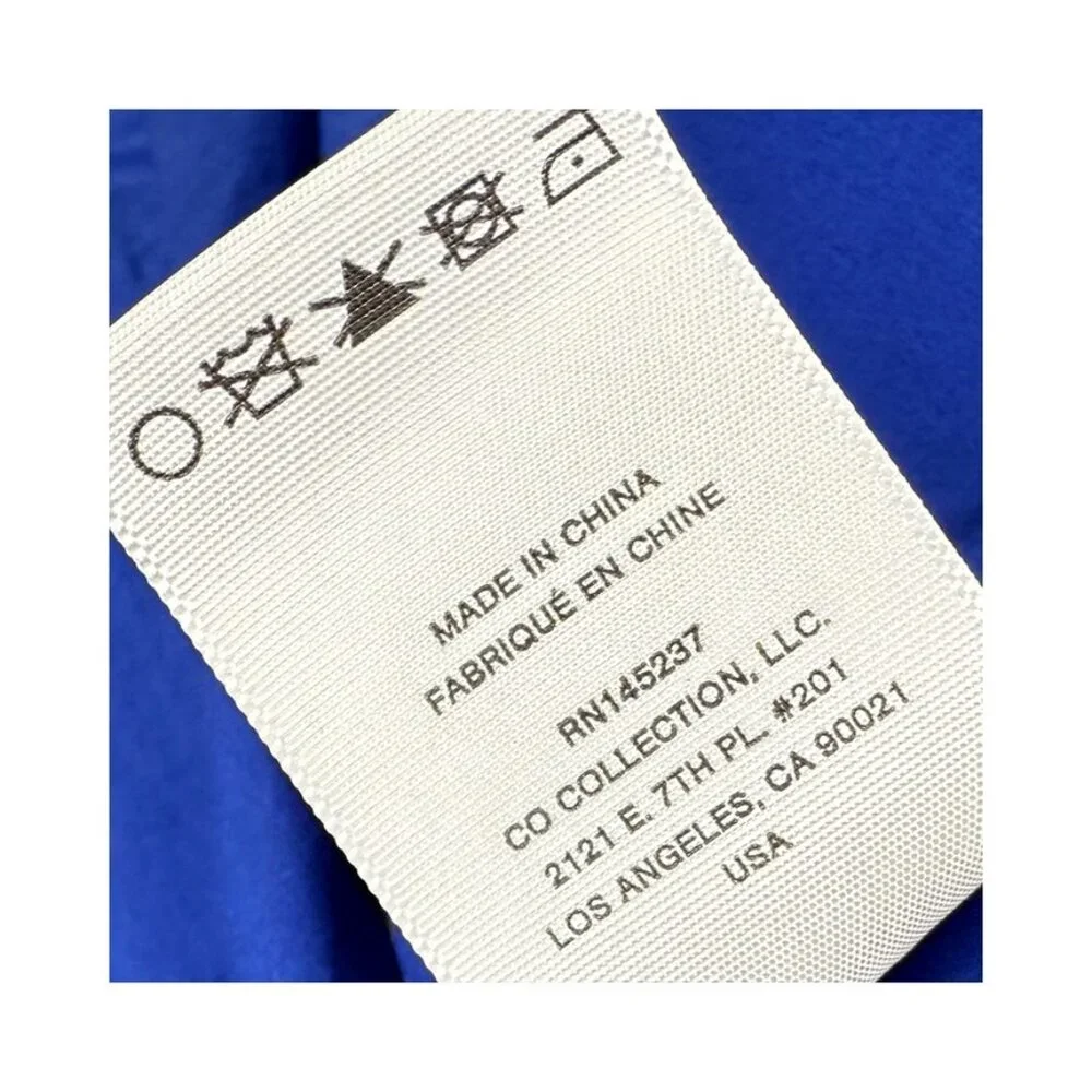 Co. Midi Length Blue Poplin Dress Size: XS - Picture 13 of 15